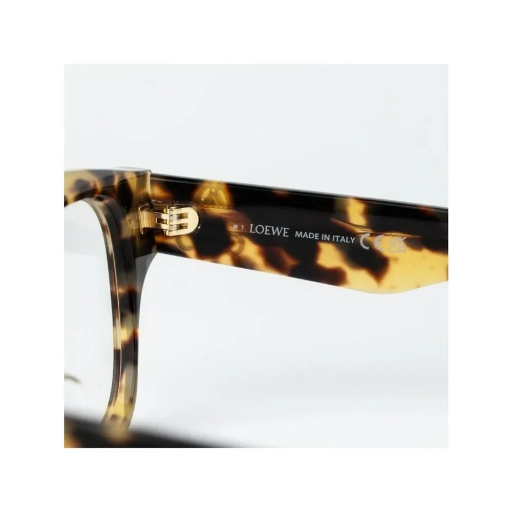 Loewe Women Eyeglasses Brown Havana Square LW50091F 056 NEW AUTHENTIC
